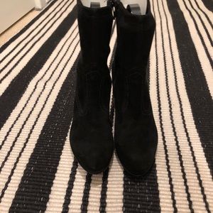 Peter Kaiser black suede booties